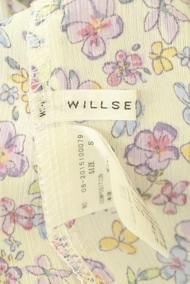 WILLSELECTION（ウィルセレクション）の古着「七分袖花柄シフォンロングワンピース（ワンピース・チュニック）」大画像６へ