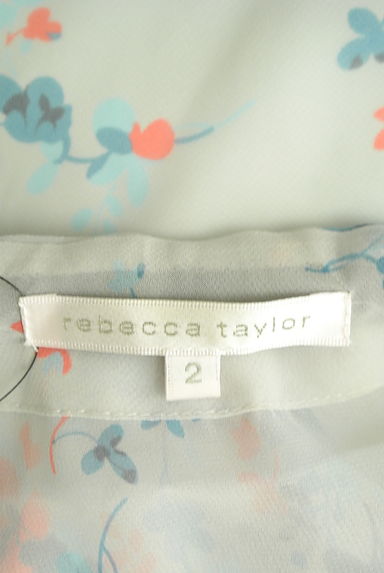 REBECCA TAYLOR（レベッカテイラー）の古着「肩リボン花柄シフォン膝下ワンピース（キャミワンピース）」大画像６へ