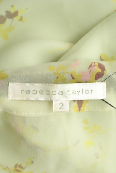 REBECCA TAYLOR（レベッカテイラー）の古着「肩リボン花柄シフォン膝下ワンピース（キャミワンピース）」大画像６へ
