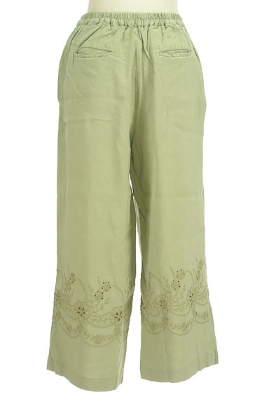 SM2（サマンサモスモス）の古着「裾刺繍リネン混ワイドパンツ（パンツ）」大画像２へ