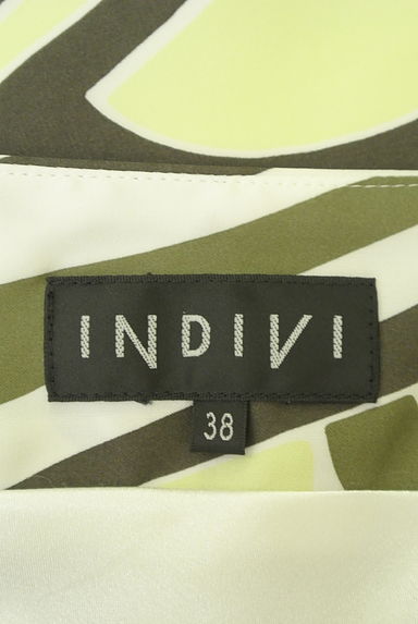 INDIVI（インディヴィ）の古着「とろみ総柄膝下丈タイトスカート（スカート）」大画像６へ