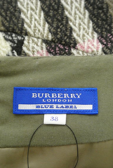 BURBERRY BLUE LABEL（バーバリーブルーレーベル）の古着「ベルト付きバルーンスリーブ膝上チェックワンピ（ワンピース・チュニック）」大画像６へ