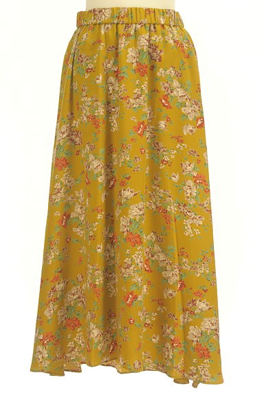 Aga（アーガ）の古着「花柄艶とろみドレープロングスカート（ロングスカート・マキシスカート）」大画像１へ