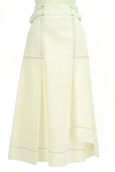 MERCURYDUO（マーキュリーデュオ）の古着「裾変形タックツイルロングスカート（ロングスカート・マキシスカート）」大画像１へ