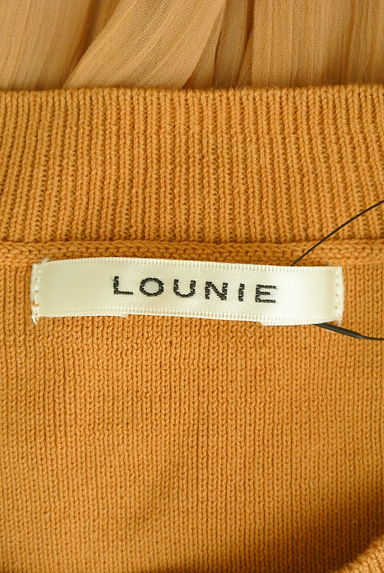 LOUNIE（ルーニィ）の古着「ボリュームシフォン袖ニットプルオーバー（ニット）」大画像６へ