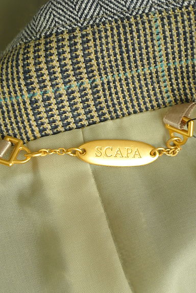 SCAPA（スキャパ）の古着「柄切替コンパクトテーラードジャケット（ジャケット）」大画像６へ