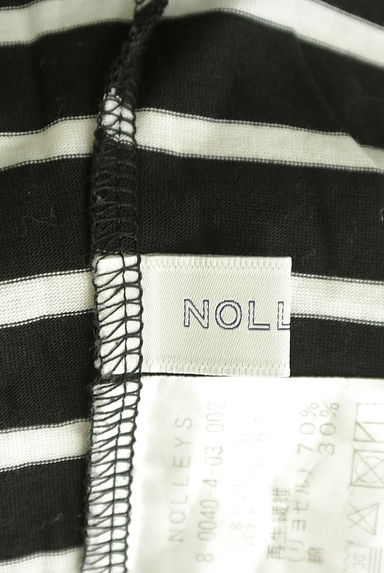 NOLLEY'S（ノーリーズ）の古着「フリル袖ボーダーワイドカットソー（カットソー・プルオーバー）」大画像６へ