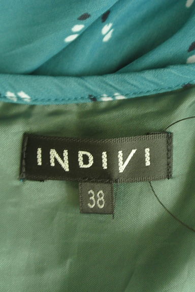 INDIVI（インディヴィ）の古着「ウエストゴム総柄ロングワンピース（ワンピース・チュニック）」大画像６へ
