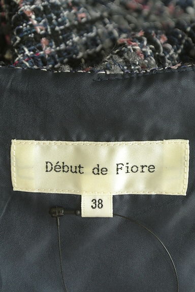 Debut de Fiore by LAISSE PASSE（デビュー・ド・フィオレ）の古着「パール飾り７分袖膝丈ツイードワンピ（ワンピース・チュニック）」大画像６へ