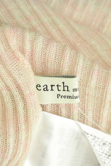 earth music&ecology（アースミュージック＆エコロジー）の古着「キャミ付き５分袖杢シアーリブニット（ニット）」大画像６へ