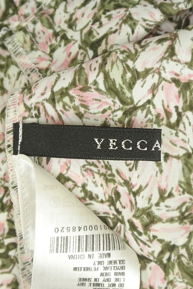 YECCA VECCA（イェッカヴェッカ）の古着「花柄とろみギャザーネックカットソー（カットソー・プルオーバー）」大画像６へ
