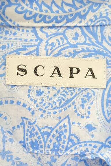 SCAPA（スキャパ）の古着「ペイズリープリントシアーシャツ（ブラウス）」大画像６へ