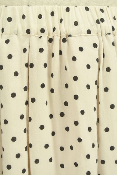 Jocomomola（ホコモモラ）の古着「裾シフォンドット柄膝丈フレアスカート（スカート）」大画像４へ