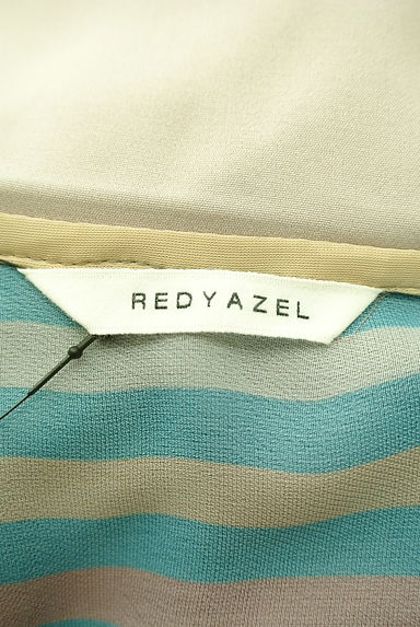 REDYAZEL（レディアゼル）の古着「ベルト付きマルチストライプミモレシフォンワンピ（ワンピース・チュニック）」大画像６へ