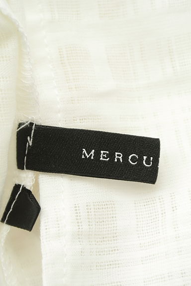 MERCURYDUO（マーキュリーデュオ）の古着「ティアードフリル袖シアーチェックカットソー（カットソー・プルオーバー）」大画像６へ