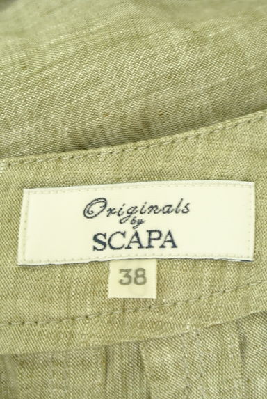 SCAPA（スキャパ）の古着「リネンライク膝下フレアスカート（ロングスカート・マキシスカート）」大画像６へ