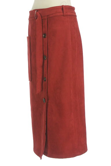 ROSE BUD（ローズバッド）の古着「リングベルト付きミモレ巻きスカート（ロングスカート・マキシスカート）」大画像３へ