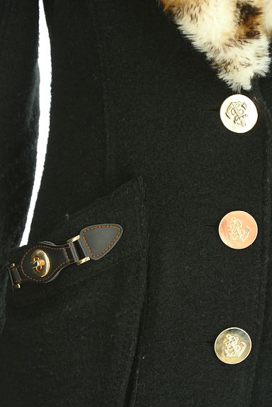 ITALIYA（伊太利屋）の古着「レオパードファー襟ショートコート（コート）」大画像５へ
