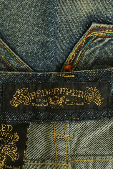 RED PEPPER（レッドペッパー）の古着「カラフルステッチブーツカットデニム（デニムパンツ）」大画像６へ