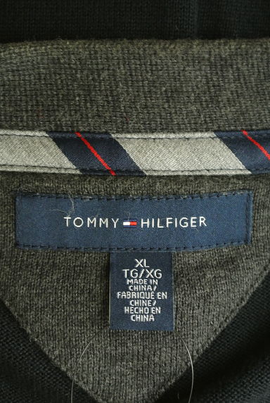 TOMMY HILFIGER（トミーヒルフィガー）の古着「Vネックワンポイントカーディガン（カーディガン）」大画像６へ