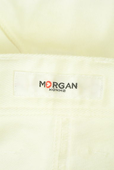 MORGAN HOMME（モルガン オム）の古着「ワンポイントストレートホワイトデニム（デニムパンツ）」大画像６へ