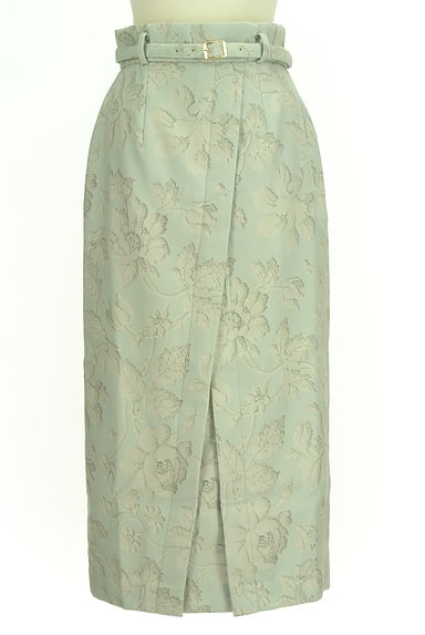 rienda（リエンダ）の古着「ベルト付き花柄ロングタイトスカート（ロングスカート・マキシスカート）」大画像１へ