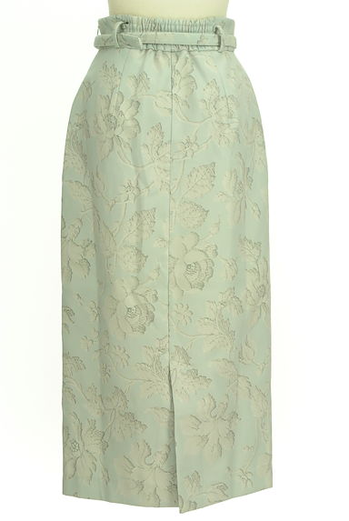 rienda（リエンダ）の古着「ベルト付き花柄ロングタイトスカート（ロングスカート・マキシスカート）」大画像２へ