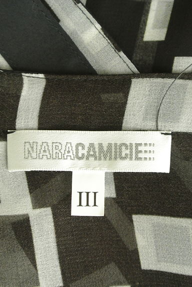 NARA CAMICIE（ナラカミーチェ）の古着「スリットネックチェックシアーブラウス（カットソー・プルオーバー）」大画像６へ