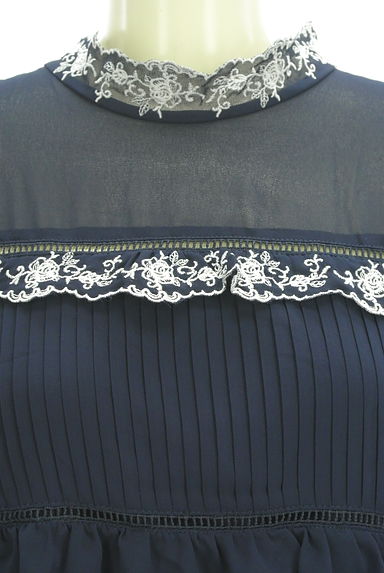 axes femme（アクシーズファム）の古着「ローズ柄刺繍ティアードブラウス（カットソー・プルオーバー）」大画像４へ