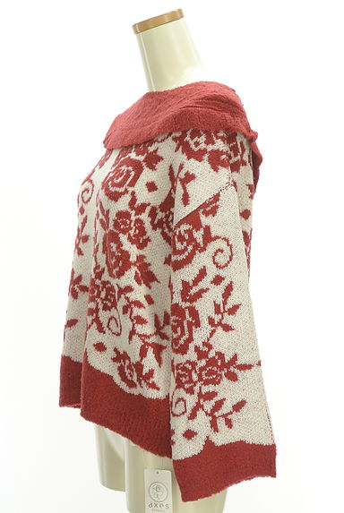 axes femme（アクシーズファム）の古着「薔薇柄もちもちレースアップセーター（セーター）」大画像３へ