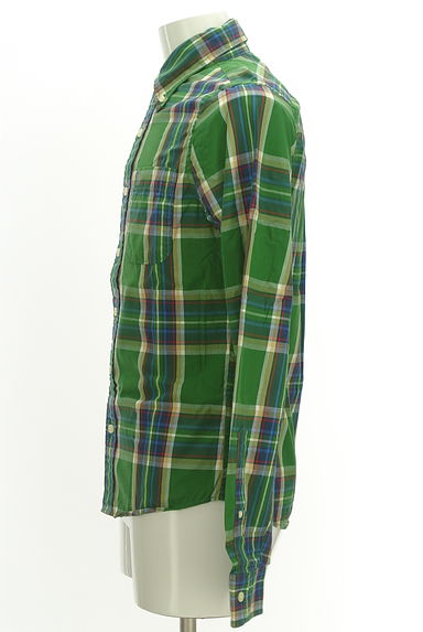 Abercrombie&Fitch（アバクロンビーアンドフィッチ）の古着「配色チェック柄コットンシャツ（カジュアルシャツ）」大画像３へ