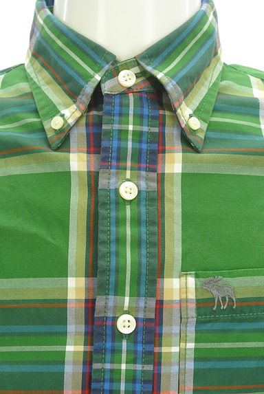 Abercrombie&Fitch（アバクロンビーアンドフィッチ）の古着「配色チェック柄コットンシャツ（カジュアルシャツ）」大画像４へ