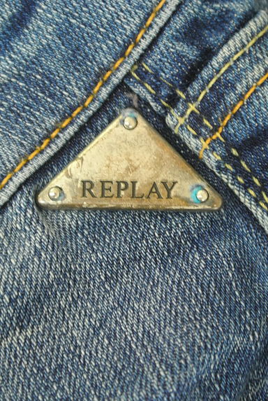 REPLAY（リプレイ）の古着「ターコイズボタンブーツカットデニム（デニムパンツ）」大画像６へ