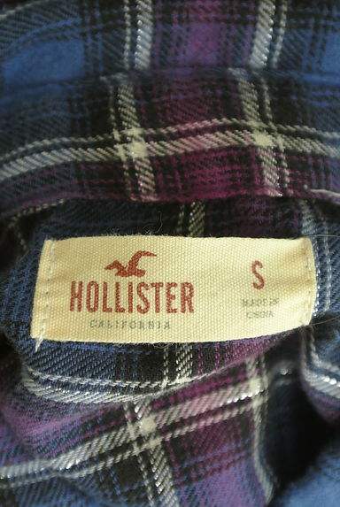 Hollister Co.（ホリスター）の古着「ラメチェック柄フランネルシャツ（カットソー・プルオーバー）」大画像６へ