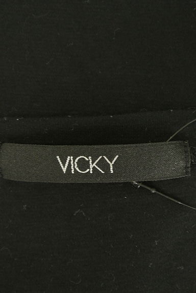 VICKY（ビッキー）の古着「ニュアンスロゴＶネックロンＴ（Ｔシャツ）」大画像６へ