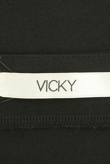 VICKY（ビッキー）の古着「キーネックパール９分袖カットソー（カットソー・プルオーバー）」大画像６へ