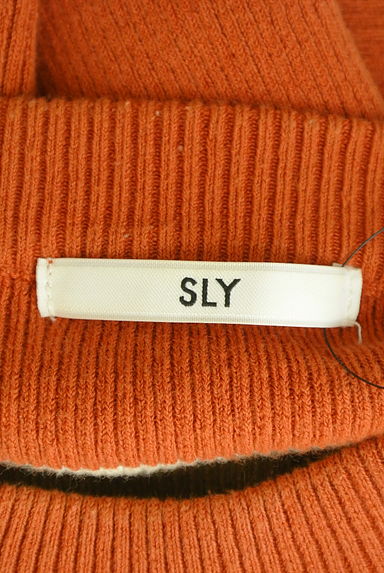 SLY（スライ）の古着「五分袖ボーダーリブミニワンピース（ニット）」大画像６へ