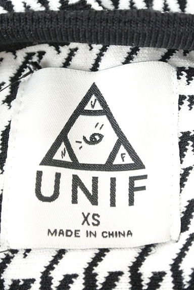 UNIF（ユニフ）の古着「千鳥柄ニットフレアミニスカート（ミニスカート）」大画像６へ