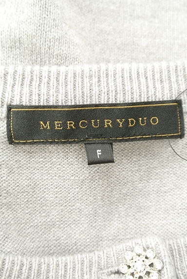 MERCURYDUO（マーキュリーデュオ）の古着「ビジューボタンニットカーディガン（カーディガン・ボレロ）」大画像６へ