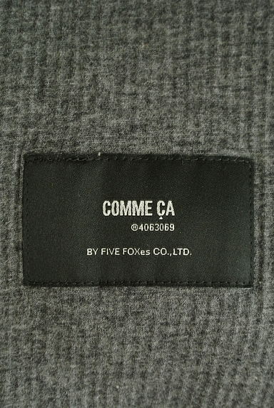 COMME CA（コムサ）の古着「ジップアップロングニットパーカー（スウェット・パーカー）」大画像６へ