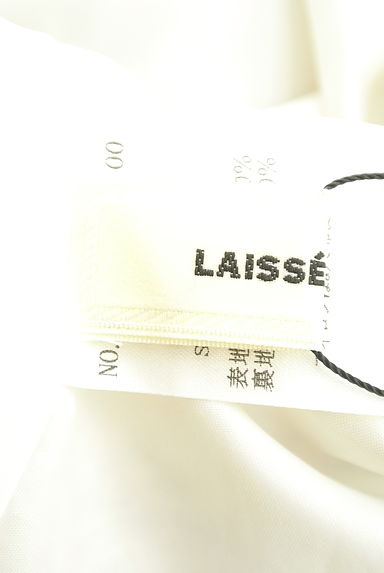 LAISSE PASSE（レッセパッセ）の古着「ウエストリボン花柄膝丈ワンピース（ワンピース・チュニック）」大画像６へ
