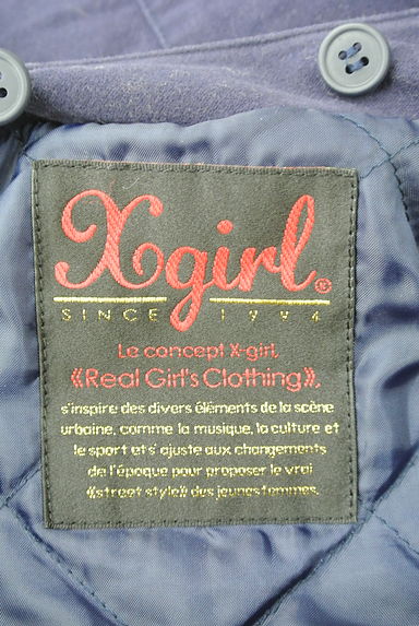 X-girl（エックスガール）の古着「スウェットフード付きショートダッフルコート（コート）」大画像６へ
