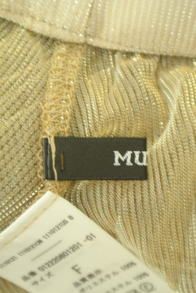 MURUA（ムルーア）の古着「ゴールド＆シルバー光沢シアー巻きスカート（ロングスカート・マキシスカート）」大画像６へ