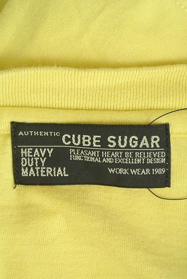 CUBE SUGAR（キューブシュガー）の古着「別地切替オーバーサイズTシャツ（Ｔシャツ）」大画像６へ