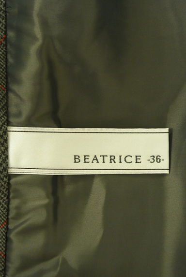 BEATRICE（ベアトリス）の古着「チェック×ボーダーミモレ丈アシメスカート（ロングスカート・マキシスカート）」大画像６へ
