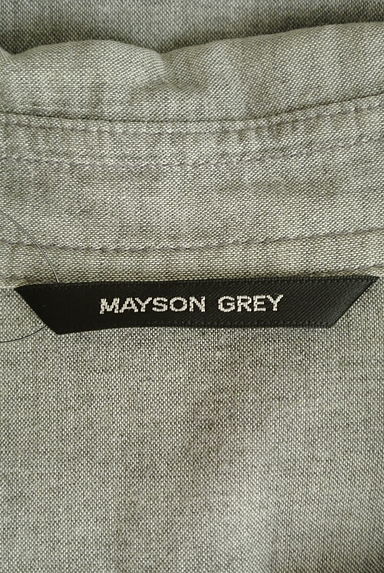 MAYSON GREY（メイソングレイ）の古着「スキッパーカラー五分袖シャツ（カットソー・プルオーバー）」大画像６へ
