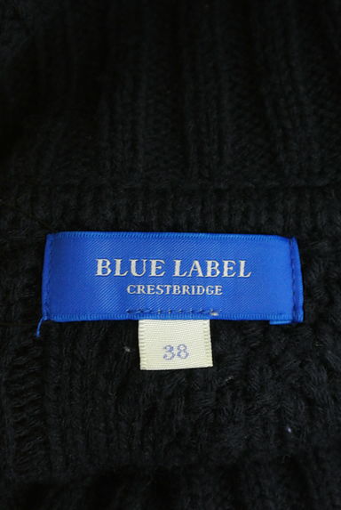 BLUE LABEL CRESTBRIDGE（ブルーレーベル・クレストブリッジ）の古着「タートルネックケーブル編み膝丈ワンピース（ワンピース・チュニック）」大画像６へ