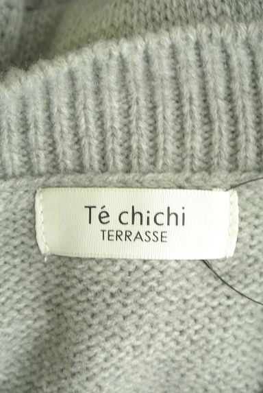 Te chichi（テチチ）の古着「フロント編みミニニットワンピース（ワンピース・チュニック）」大画像６へ