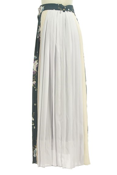 WILLSELECTION（ウィルセレクション）の古着「花柄プリーツシフォン切替スカート（ロングスカート・マキシスカート）」大画像３へ