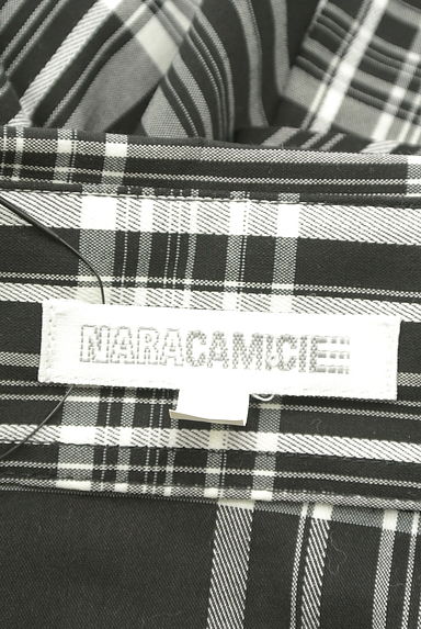 NARA CAMICIE（ナラカミーチェ）の古着「チェック柄華やかラッフルブラウス（ブラウス）」大画像６へ